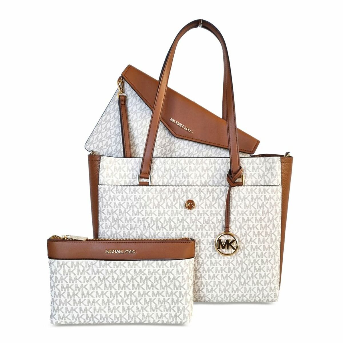 Dames Handtas Michael Kors 35T1G5MT7B-VANILLA 42 x 27 x 16 cm