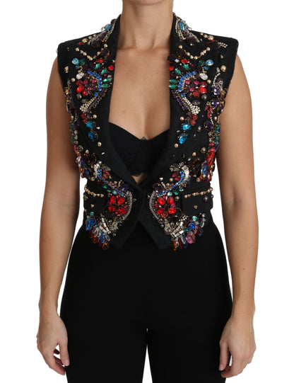 Dolce &amp; Gabbana Enchanted Sicily Crystal-Embellished Cardigan