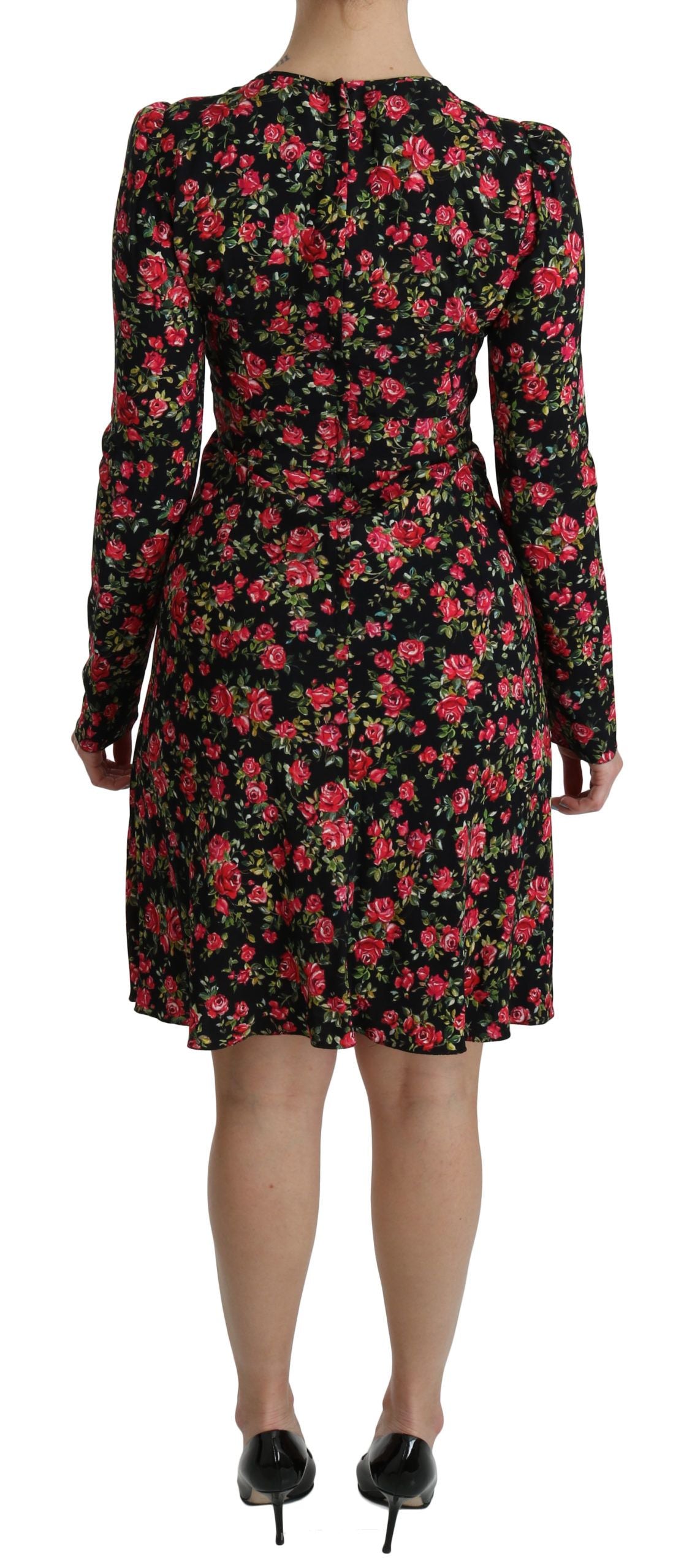 Dolce & Gabbana Floral A-Line Viscose Knee Length Dress