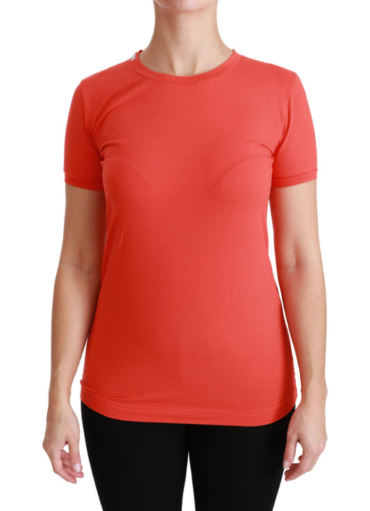 Dolce & Gabbana Elegant Red Crewneck Short Sleeve Tee