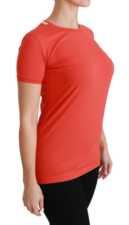 Dolce &amp; Gabbana Elegant Red Crewneck Short Sleeve Tee