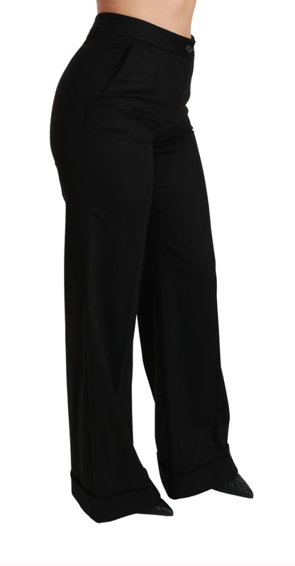 Dolce &amp; Gabbana Elegant High Waist Flared Cashmere Pants