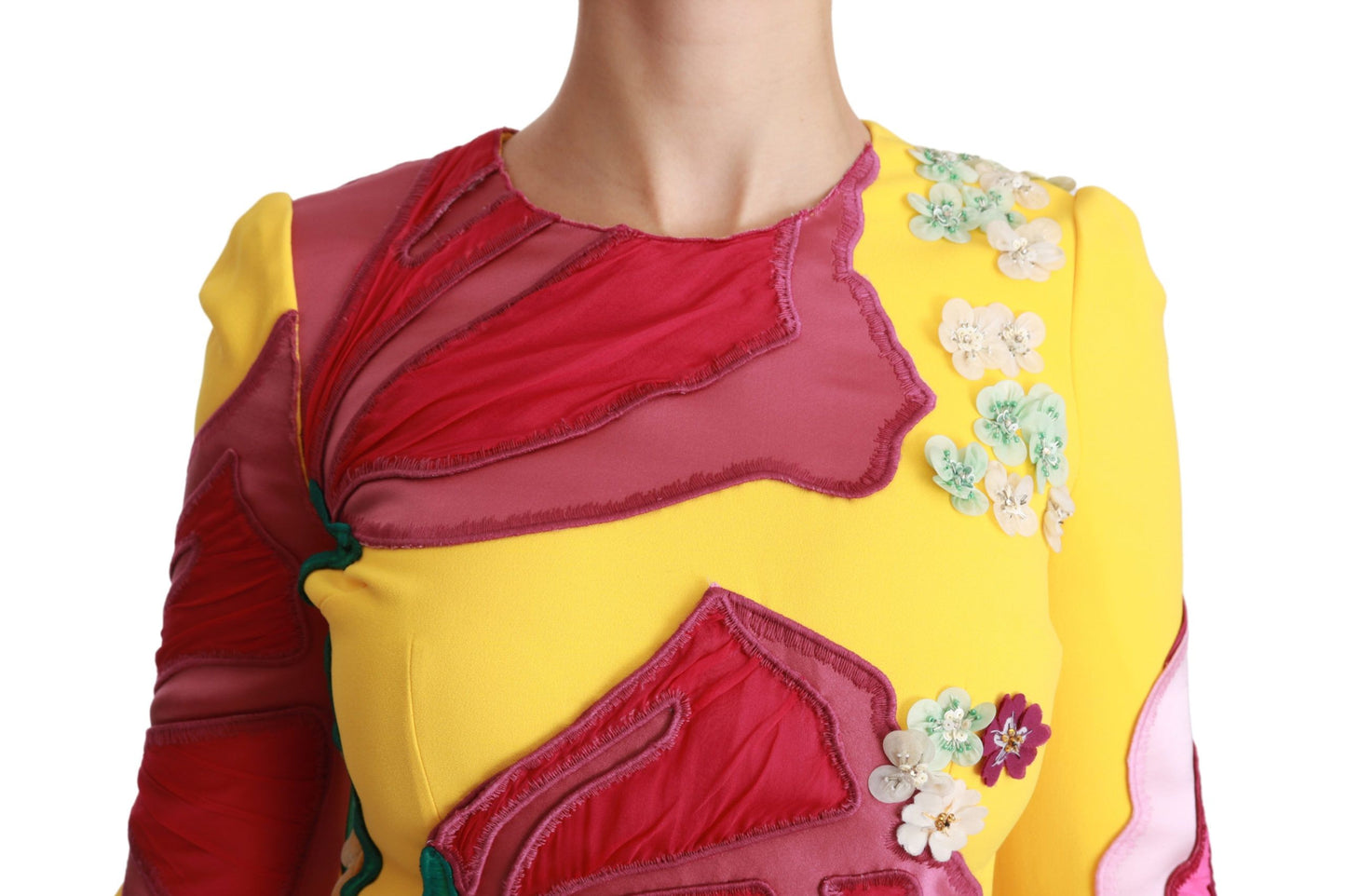 Dolce &amp; Gabbana Sunshine Bloom Sheath Knee-Length Dress