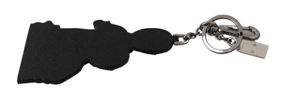 Dolce &amp; Gabbana Elegant Tricolor Leather Keychain