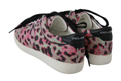 Dolce &amp; Gabbana Multicolor Crocodile Leather Sneakers