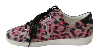 Dolce &amp; Gabbana Multicolor Crocodile Leather Sneakers