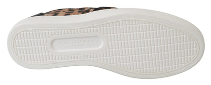 Dolce &amp; Gabbana Chic Leopard Print Loafers for Elegant Comfort