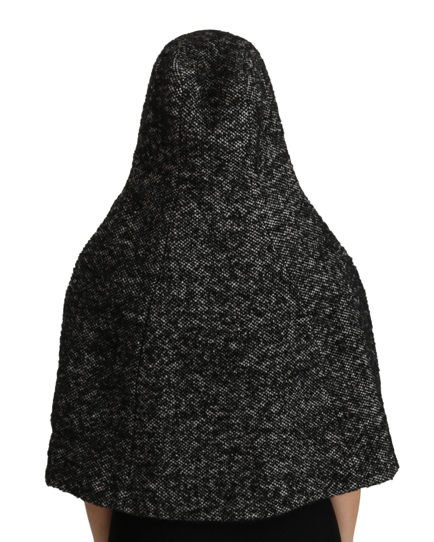 Dolce &amp; Gabbana Elegant Gray Wool Hooded Scarf by Iconic Italian Label