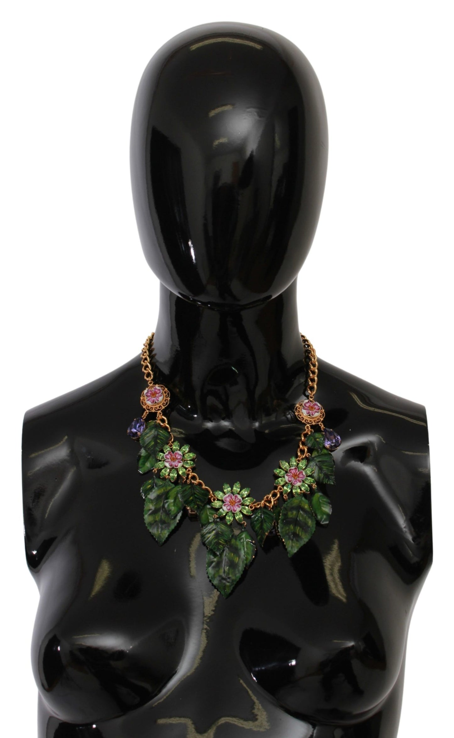 Dolce &amp; Gabbana Elegant Floral Sicily Charm Necklace