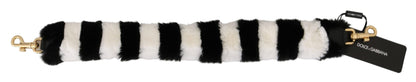 Dolce &amp; Gabbana Elegant Fur Shoulder Strap Accessory