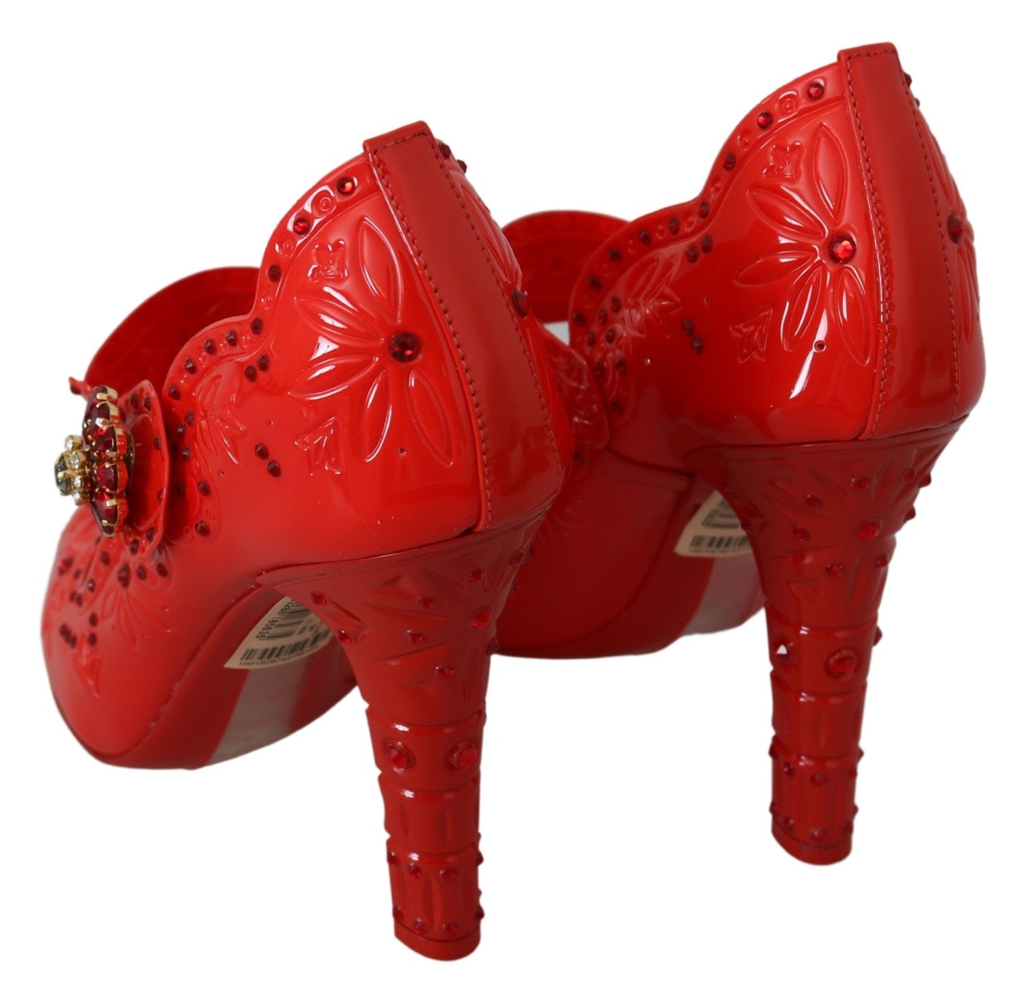 Dolce & Gabbana Chic Red Crystal Cinderella Pumps