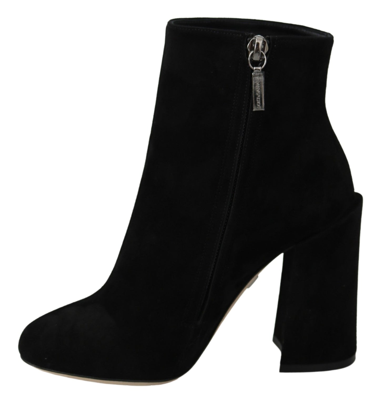 Dolce &amp; Gabbana Embroidered Ankle Boots in Lambskin Suede