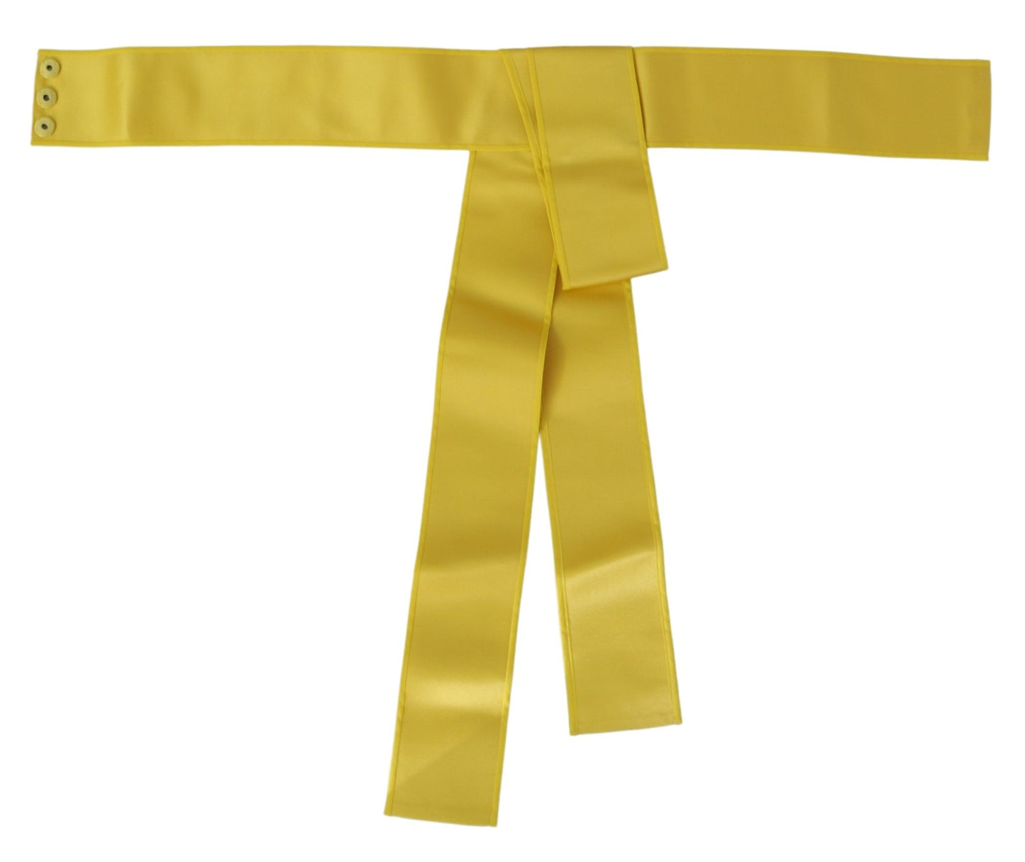 Dolce &amp; Gabbana Chic Silk Yellow Women's Elegant Belt