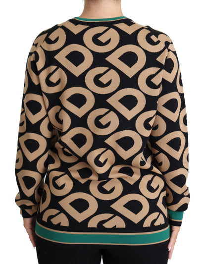 Dolce &amp; Gabbana Elegant Multicolor Wool Blend Sweater