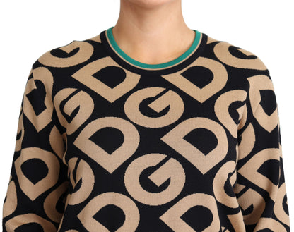 Dolce &amp; Gabbana Elegant Multicolor Wool Blend Sweater