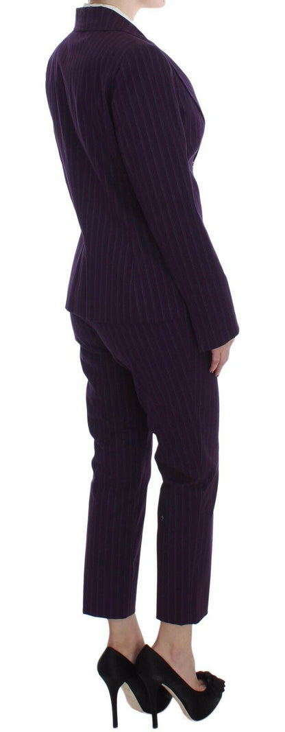 BENCIVENGA Elegant Striped Pant &amp; Blazer Suit