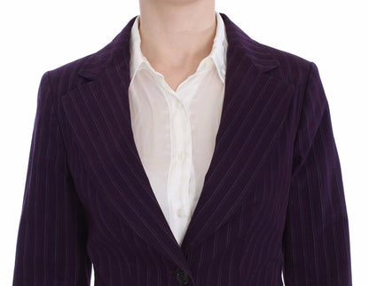 BENCIVENGA Elegant Striped Pant &amp; Blazer Suit