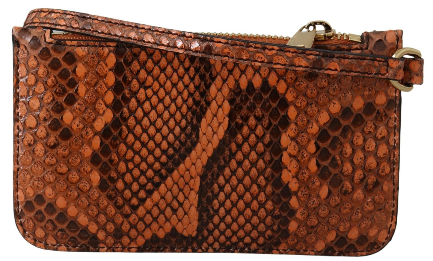 Dolce &amp; Gabbana Elegant Python Patterned Leather Wristlet