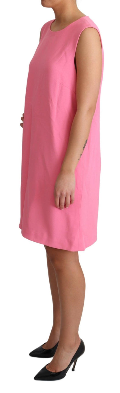 Dolce &amp; Gabbana Elegant Pink Shift Knee Length Dress