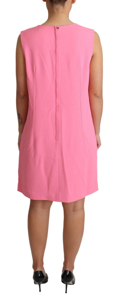 Dolce &amp; Gabbana Elegant Pink Shift Knee Length Dress