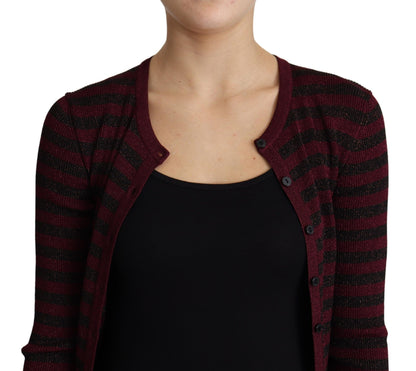 Dolce &amp; Gabbana Elegant Striped Viscose Cardigan