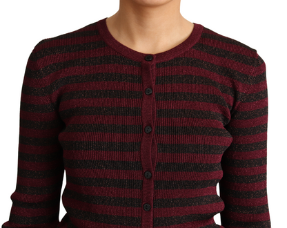 Dolce &amp; Gabbana Elegant Striped Viscose Cardigan