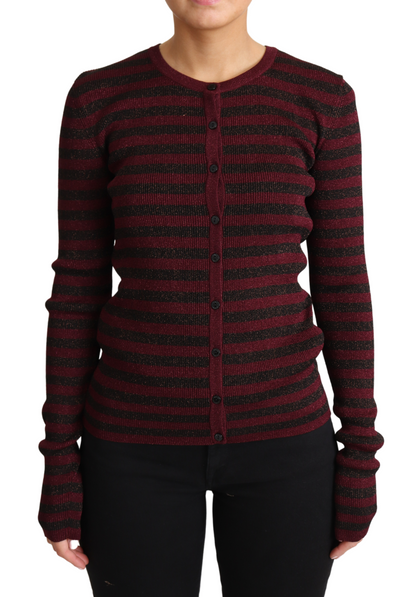 Dolce &amp; Gabbana Elegant Striped Viscose Cardigan