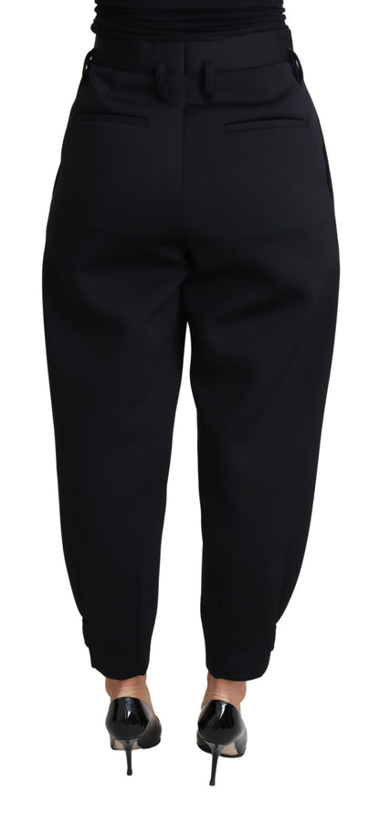 Dolce &amp; Gabbana Elegant High-Waist Cropped Trousers