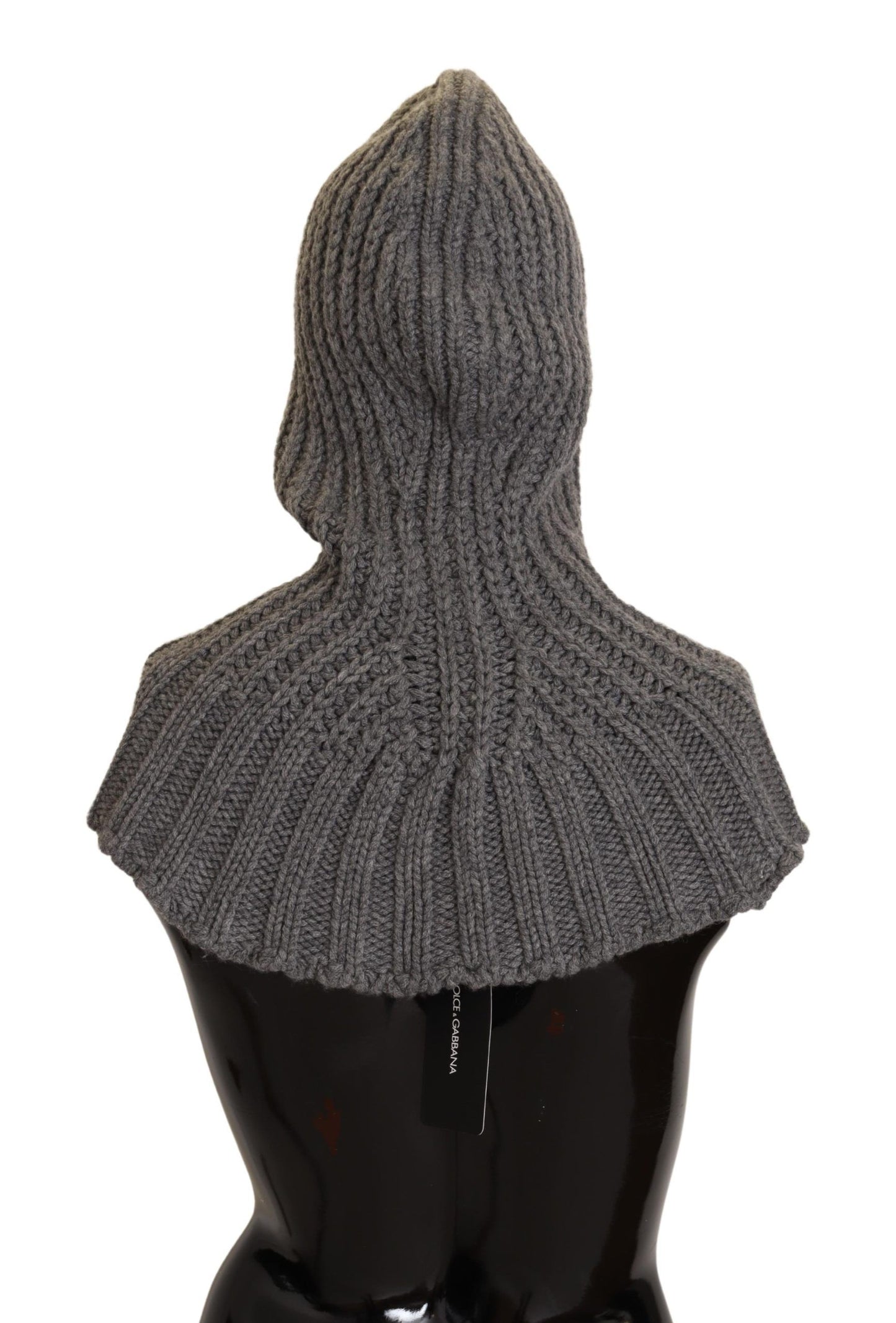 Dolce &amp; Gabbana Elegant Cashmere Hood Scarf in Gray