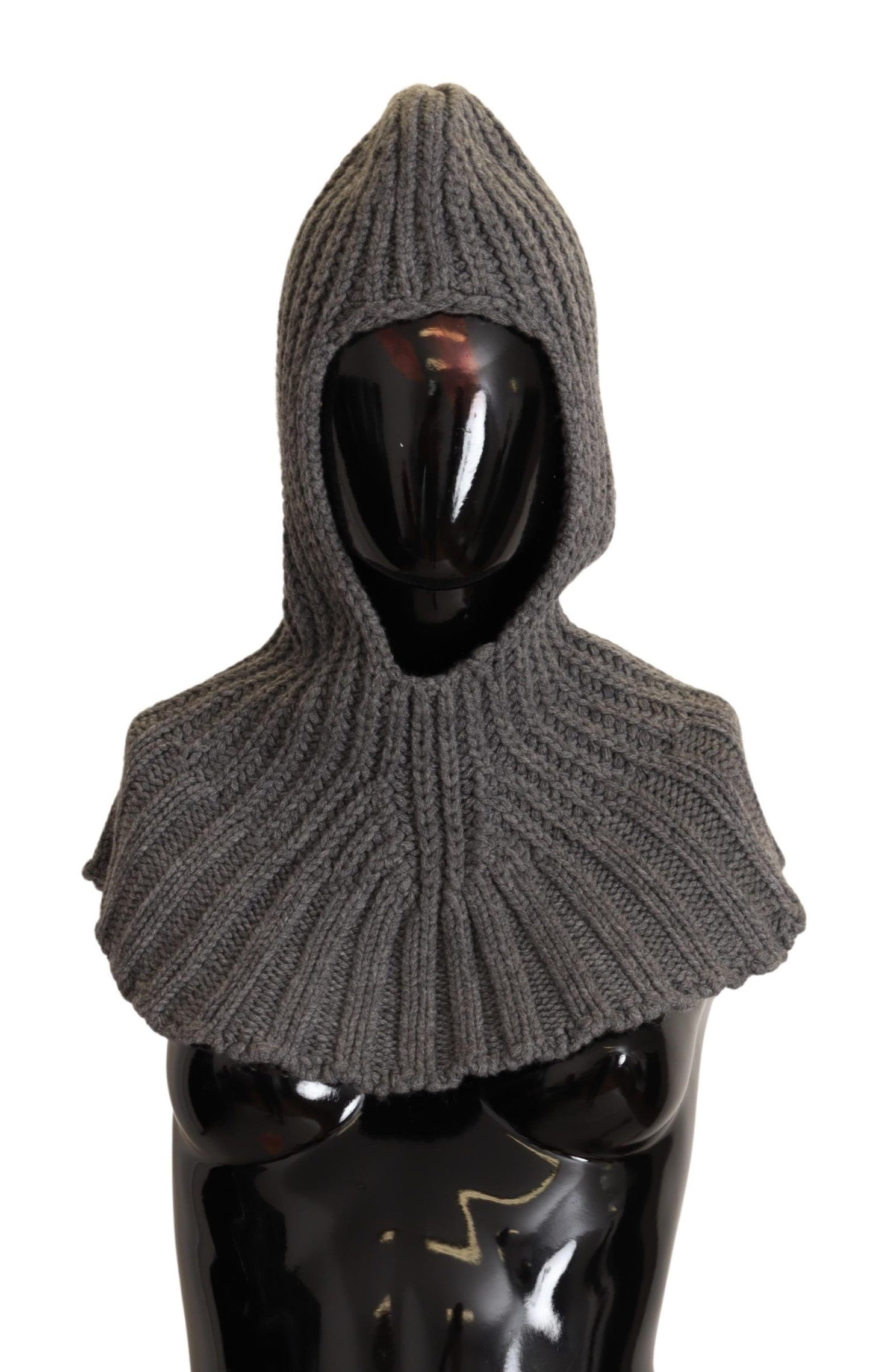 Dolce &amp; Gabbana Elegant Cashmere Hood Scarf in Gray