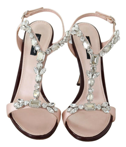 Dolce &amp; Gabbana Crystal-Embellished Stiletto Sandals