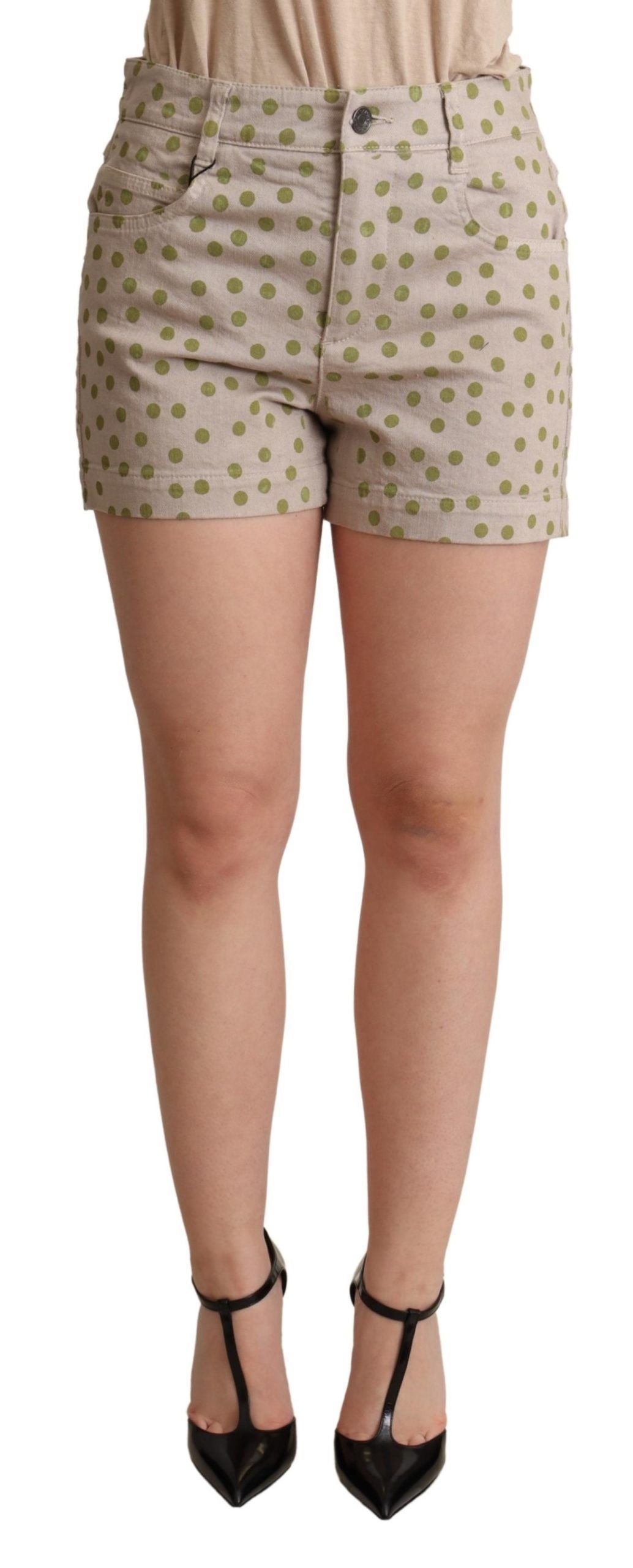 Dolce &amp; Gabbana Chic Polka Dot Cotton Stretch Shorts