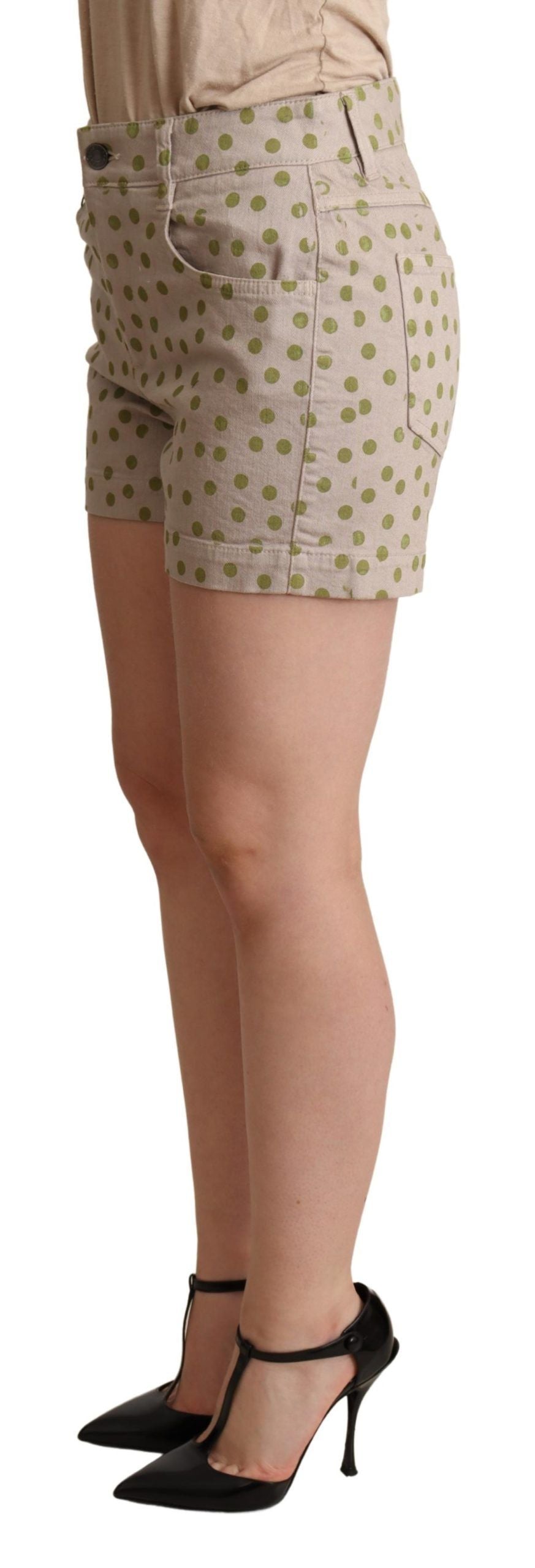 Dolce &amp; Gabbana Chic Polka Dot Cotton Stretch Shorts