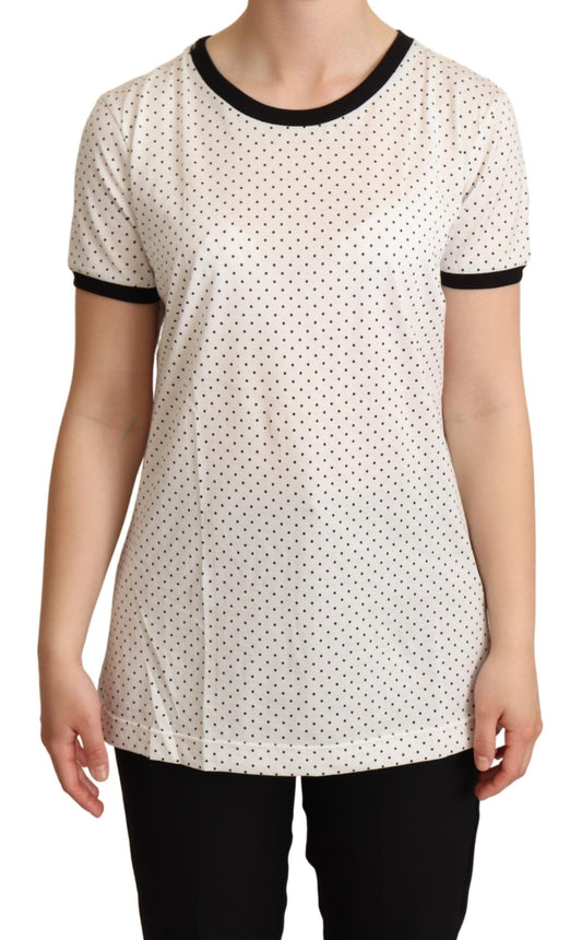 Dolce &amp; Gabbana Polka Dot Crewneck Cotton Tee