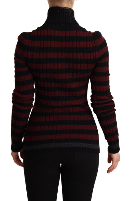 Dolce &amp; Gabbana Chic Striped Wool-Cashmere Sweater