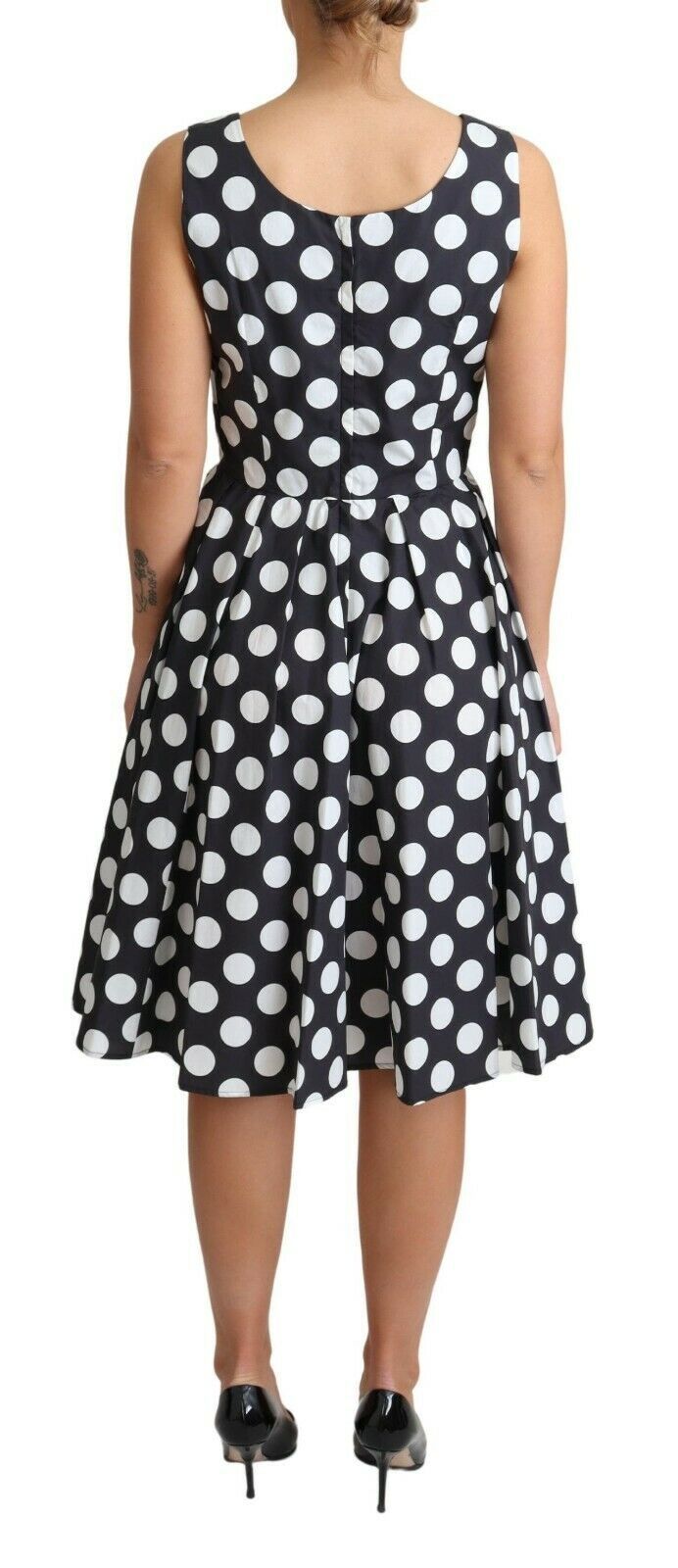 Dolce &amp; Gabbana Polka Dot Sleeveless A-Line Dress