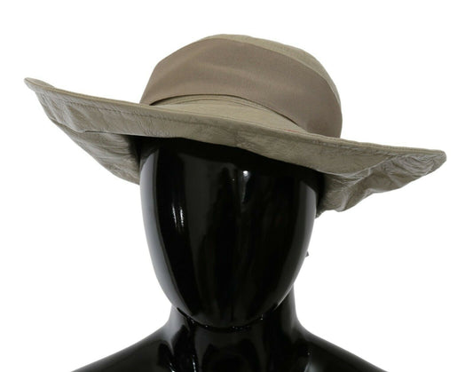 Dolce &amp; Gabbana Elegant Beige Panama Cap - Timeless Fashion Accessory