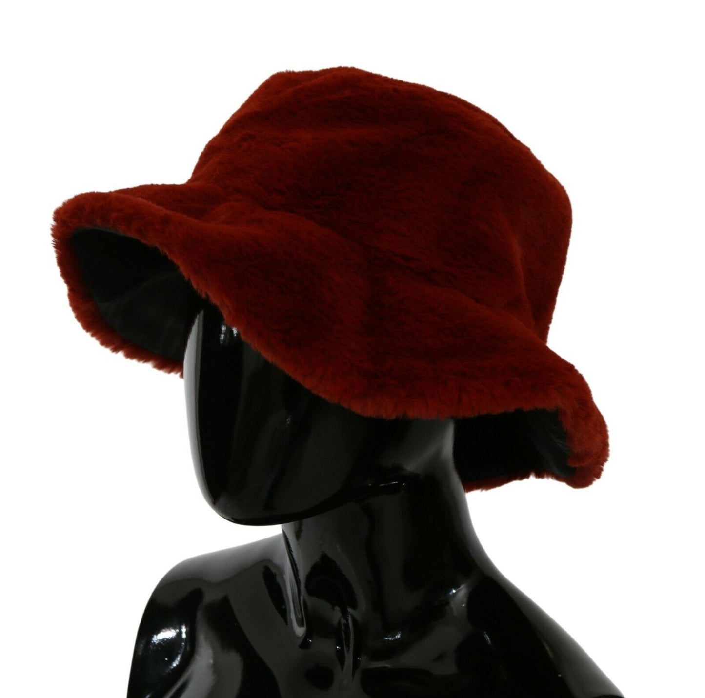 Dolce &amp; Gabbana Elegant Red Bucket Cap with Logo Detailing