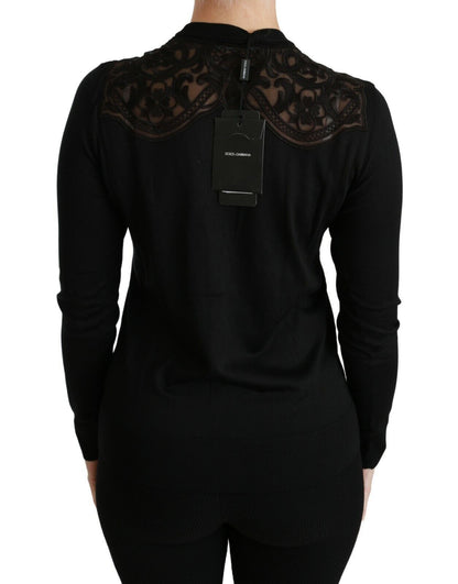 Dolce &amp; Gabbana Alluring Silk Blend Lace Cardigan