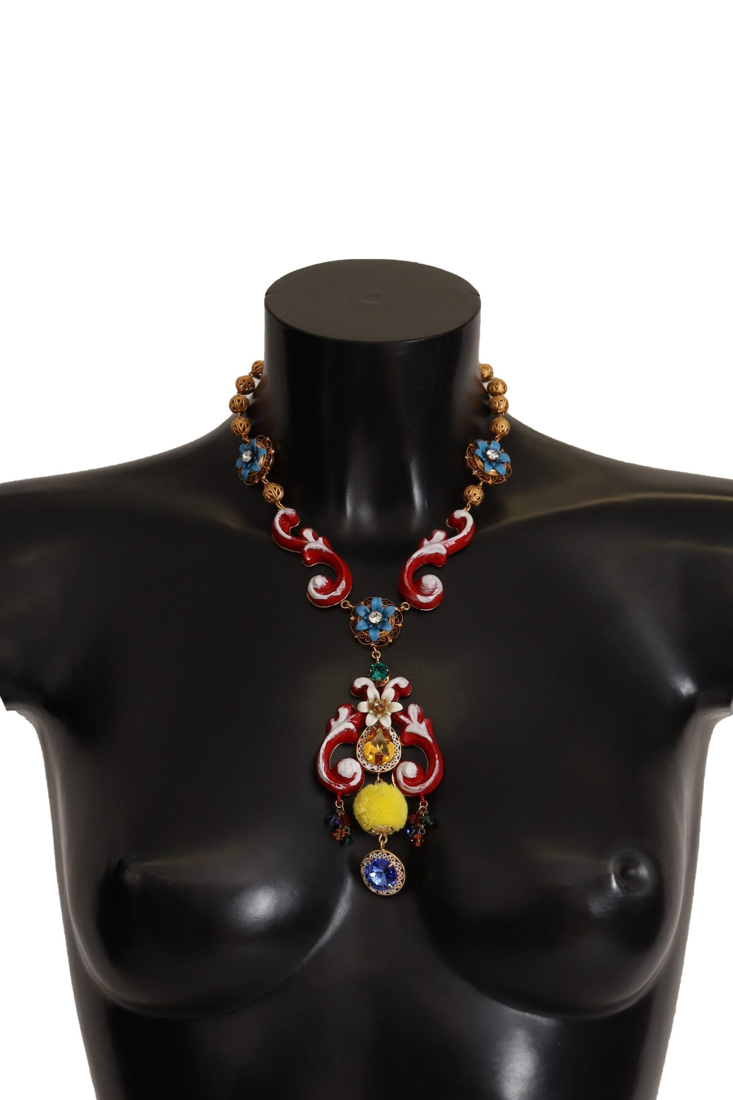 Dolce &amp; Gabbana Multicolor Crystal Statement Necklace