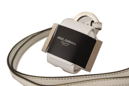 Dolce &amp; Gabbana Chic Leather Airpods Case in Monochrome