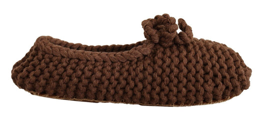 Dolce &amp; Gabbana Elegant Wool Knit Ballerina Flats