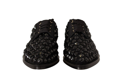 Dolce &amp; Gabbana Elegant Gros Grain Lace-Up Jeweled Flats