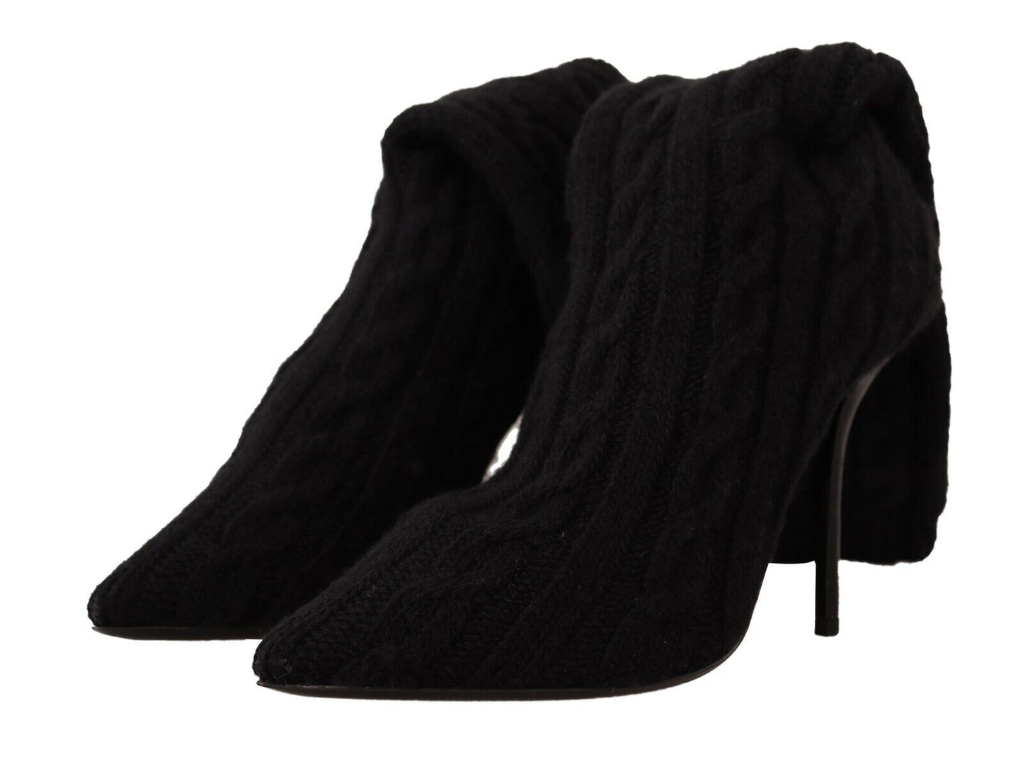 Dolce &amp; Gabbana Elegant Stretch Sock Boots in Black