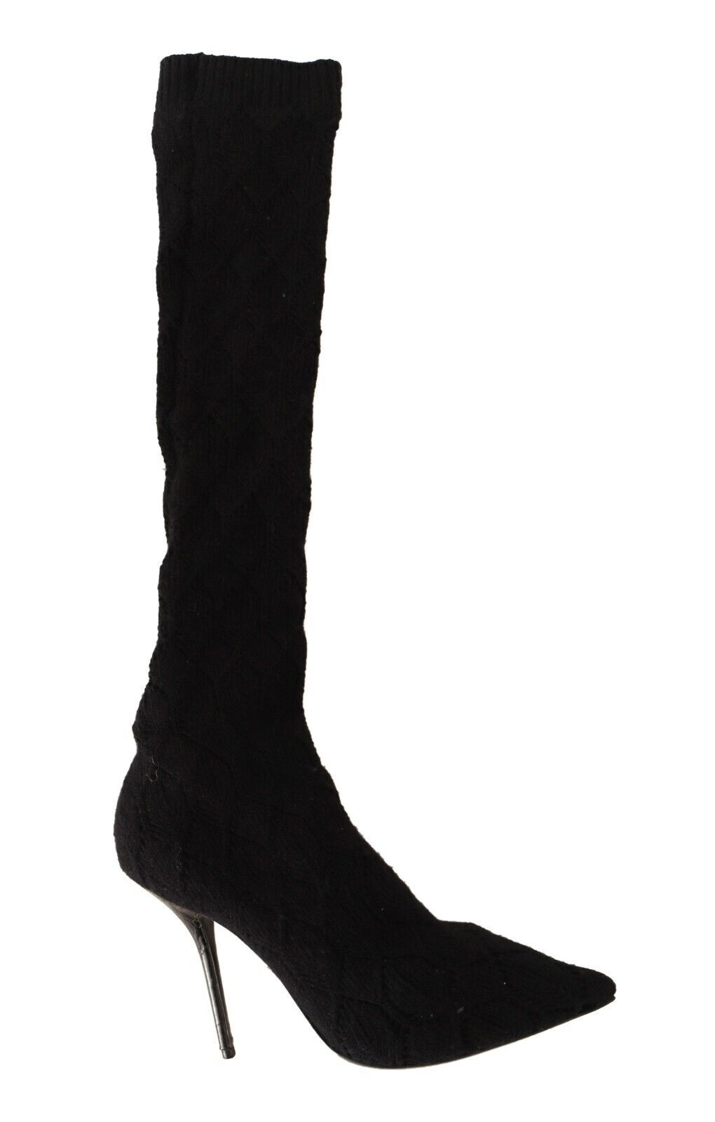 Dolce &amp; Gabbana Elegant Black Stretch Socks Boots