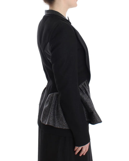 BAALE SUKTAE Elegant Monochrome Zippered Blazer Jacket