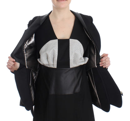 BAALE SUKTAE Elegant Monochrome Zippered Blazer Jacket