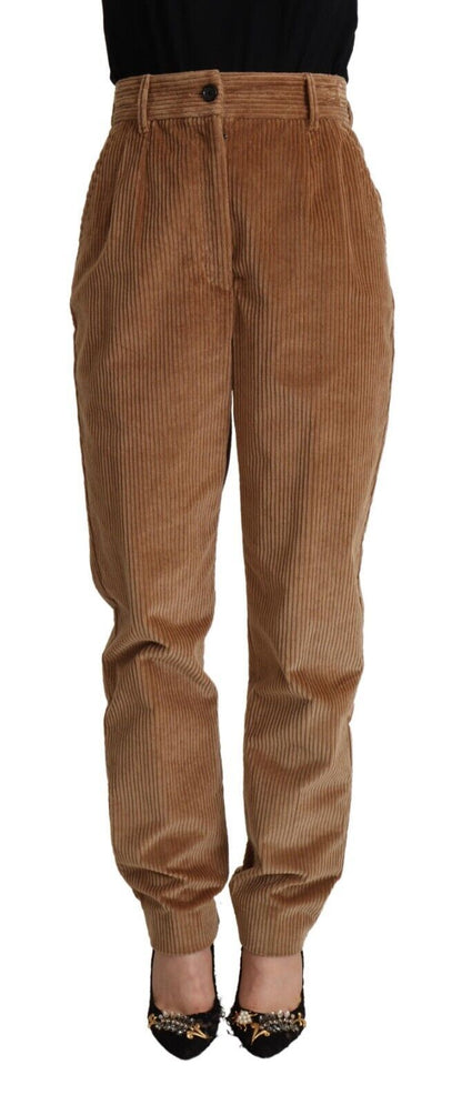 Dolce &amp; Gabbana Chic High-Waisted Corduroy Skinny Pants