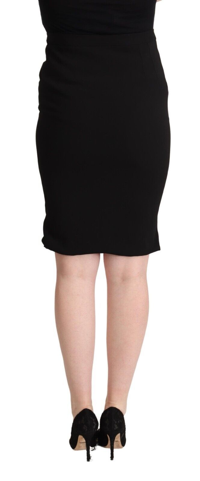 Dolce &amp; Gabbana Chic High Waist Pencil Skirt in Black