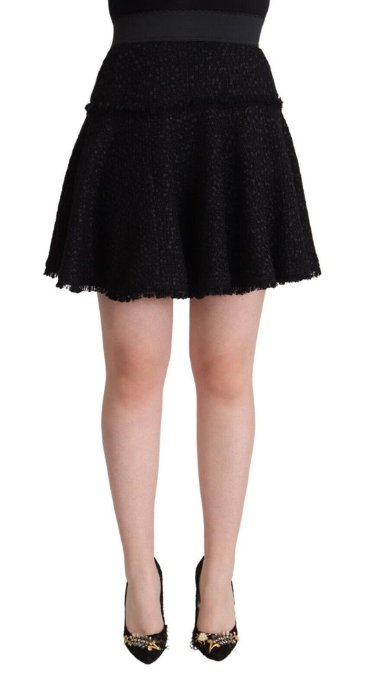 Dolce & Gabbana Elegant Knitted A-Line Mini Skirt